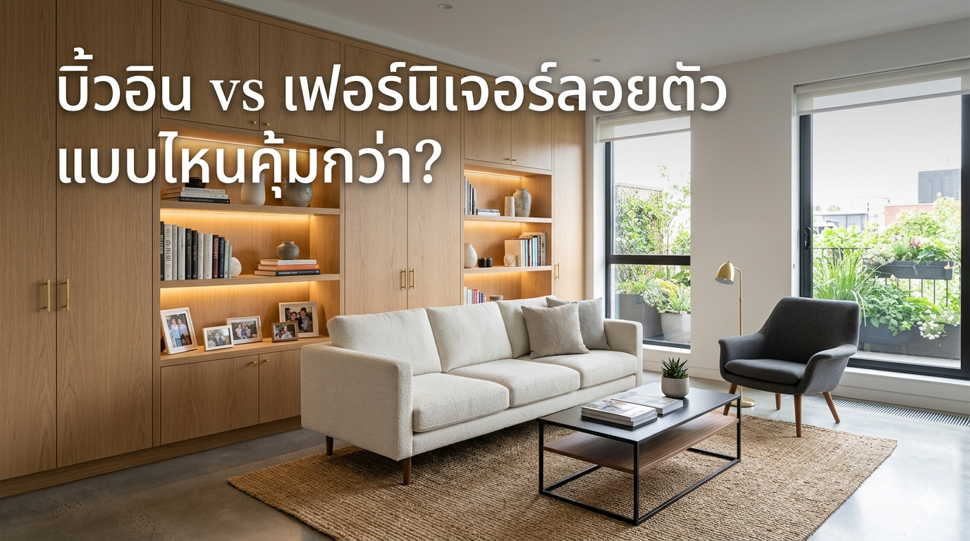 เฟอร์นิเจอร์ลอยตัว แบบไหนคุ้มกว่า